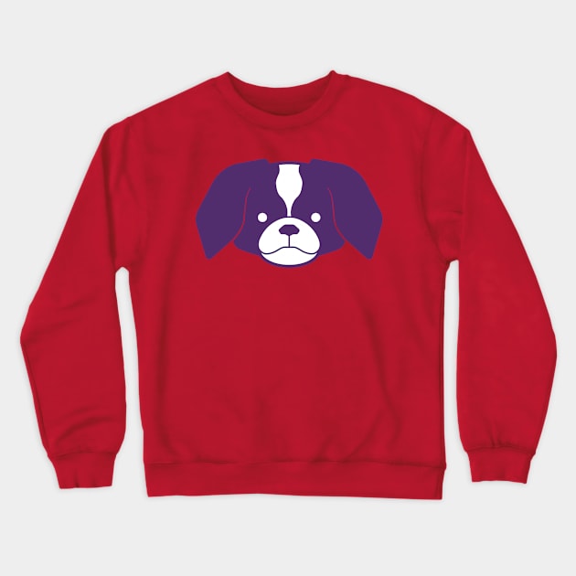 Pekingese (purple) Crewneck Sweatshirt by SMcGuire